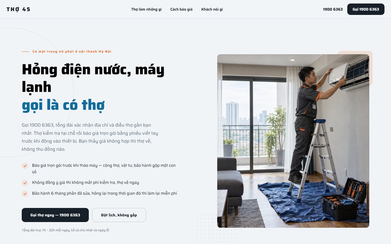 Ảnh xem trước theme Thợ 45