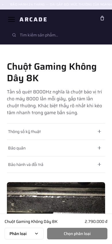 Góc Game Neon — Trang sản phẩm trên điện thoại