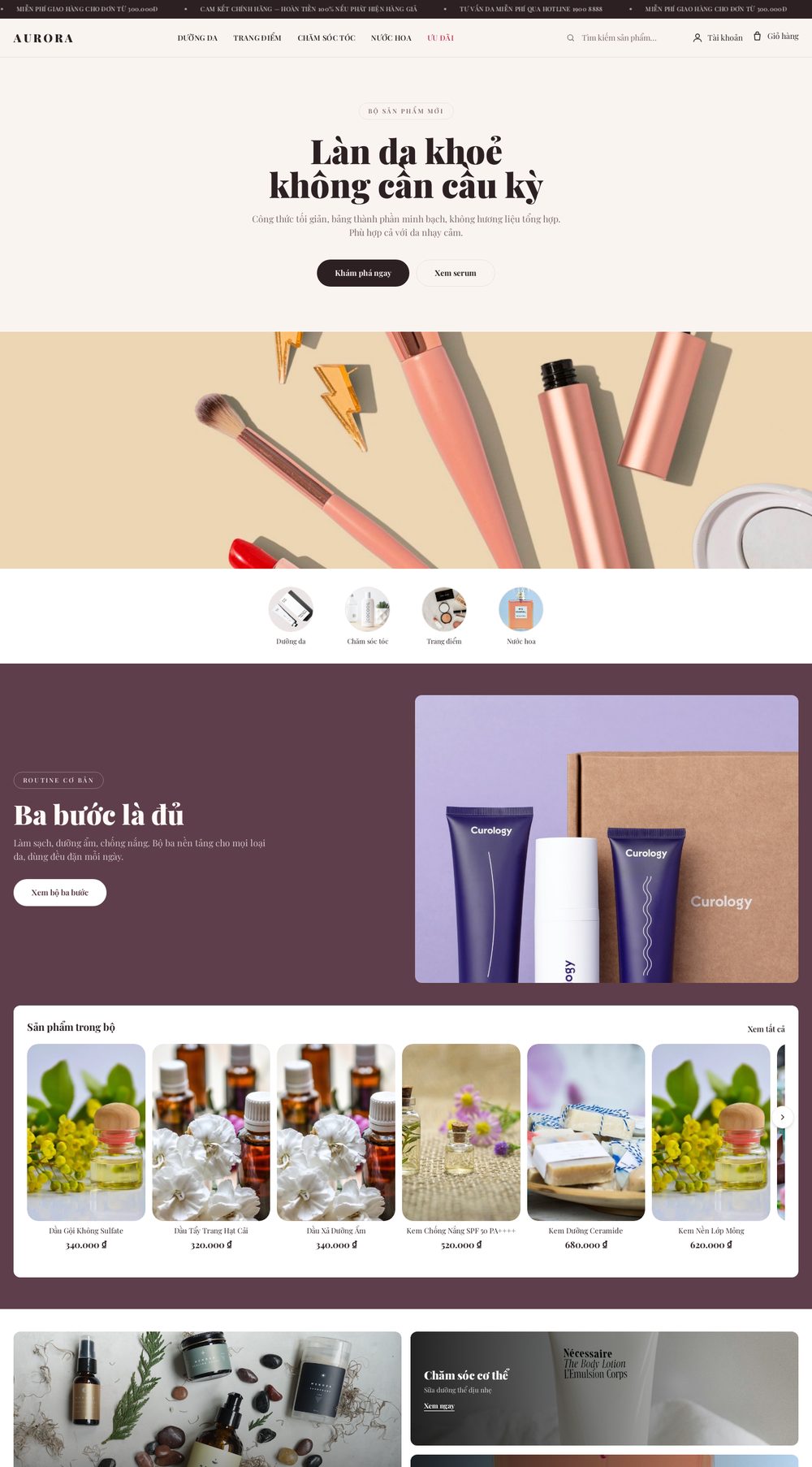 Skincare Thuần Chay — Toàn bộ trang chủ