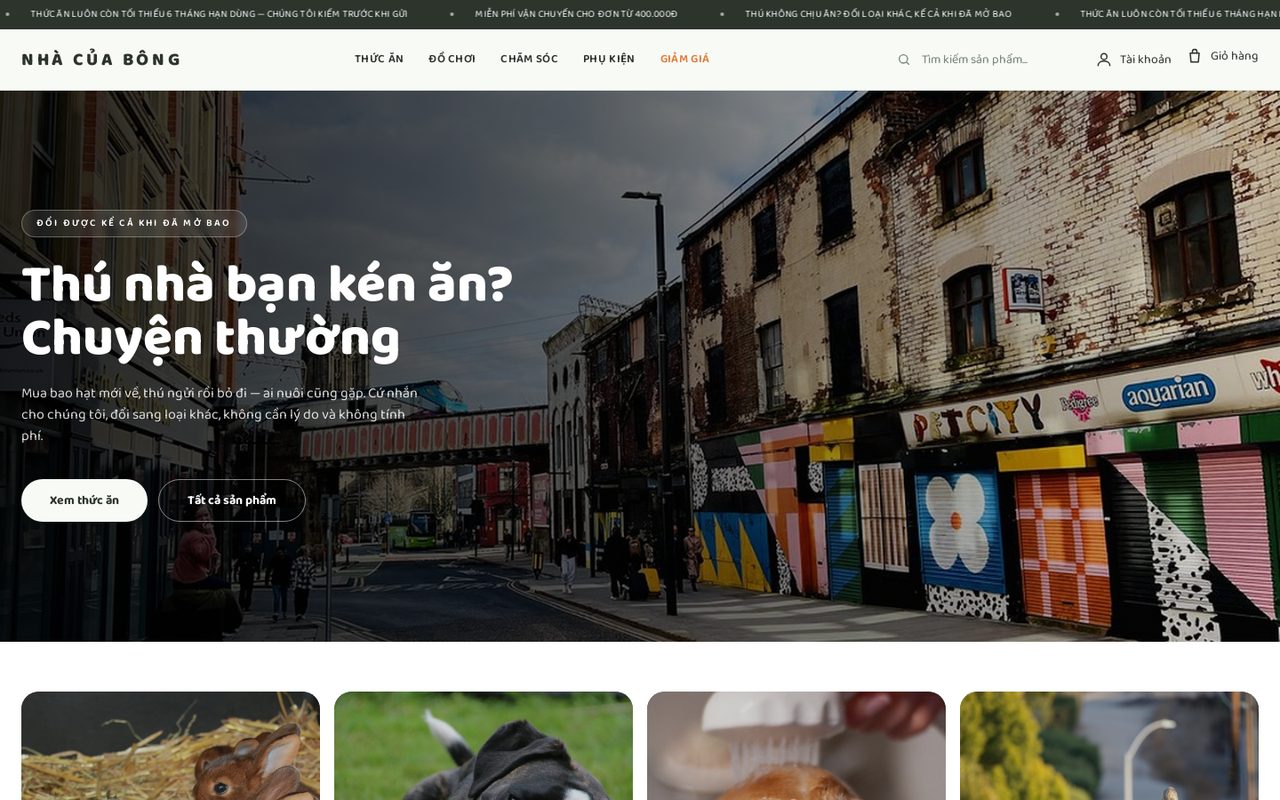 Ảnh xem trước theme Nhà Của Bông