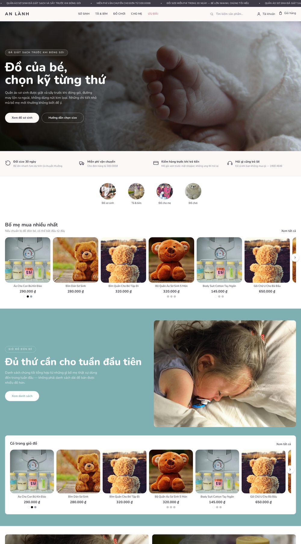 Mẹ Và Bé An Lành — Toàn bộ trang chủ