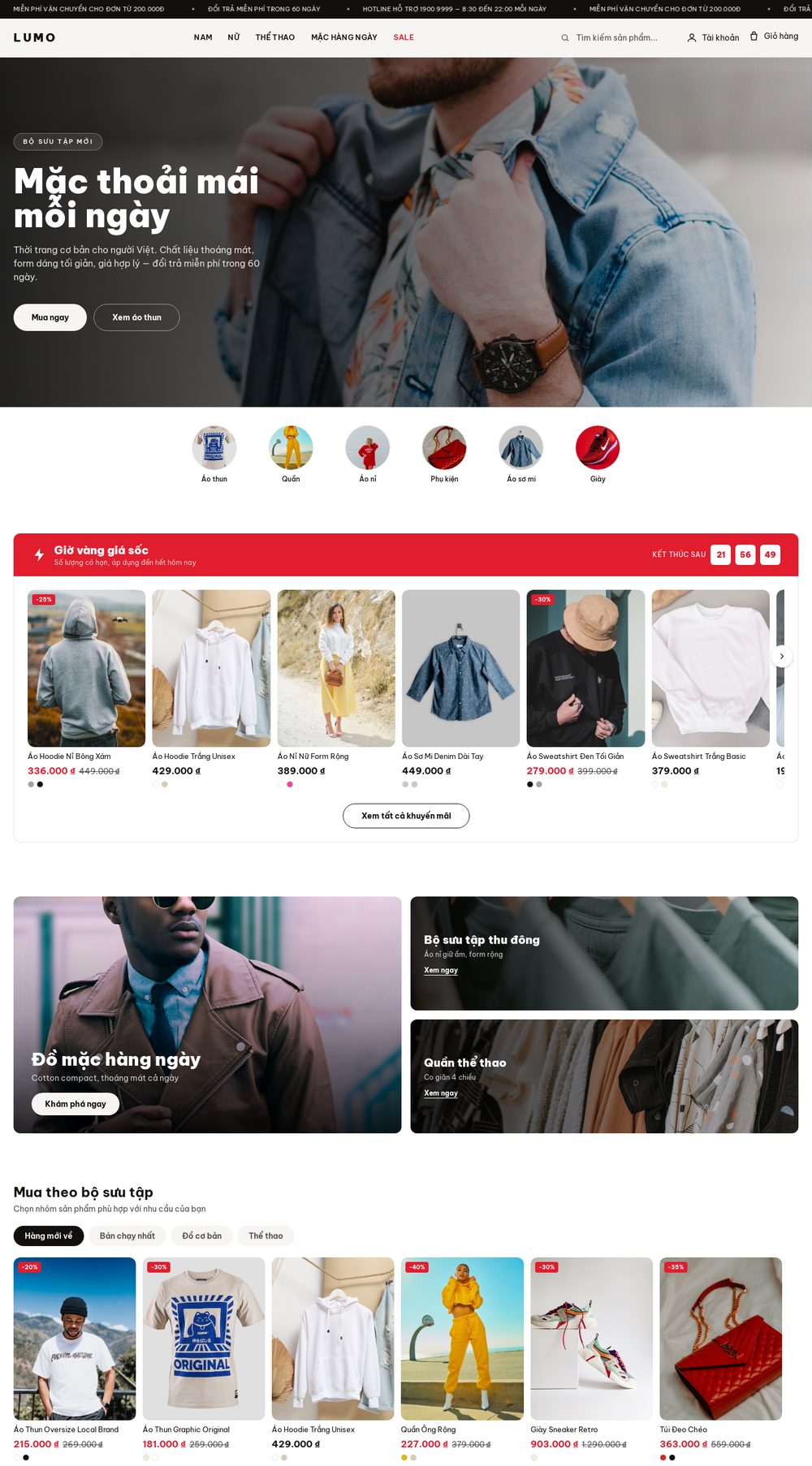 Boutique Xuân — Toàn bộ trang chủ