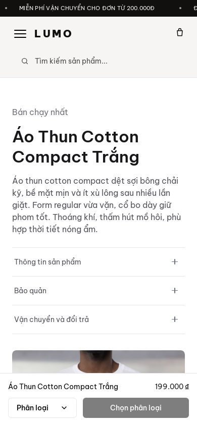 Boutique Xuân — Trang sản phẩm trên điện thoại