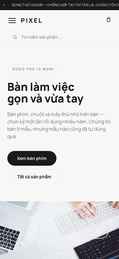 Bàn Phím Cơ — Trang chủ trên điện thoại