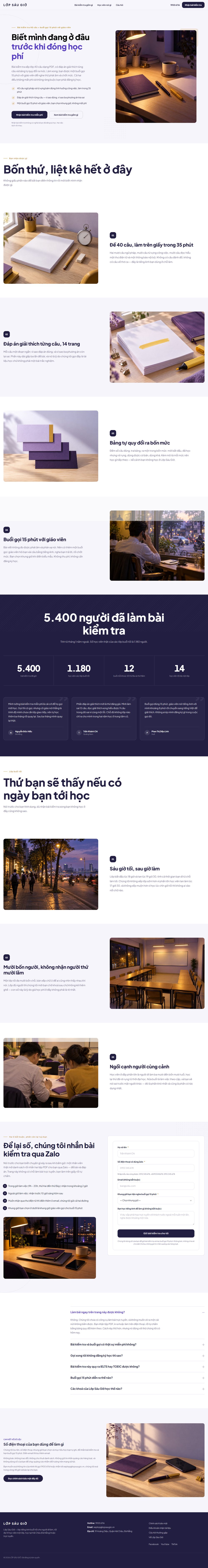 Lớp Sáu Giờ — Toàn bộ trang