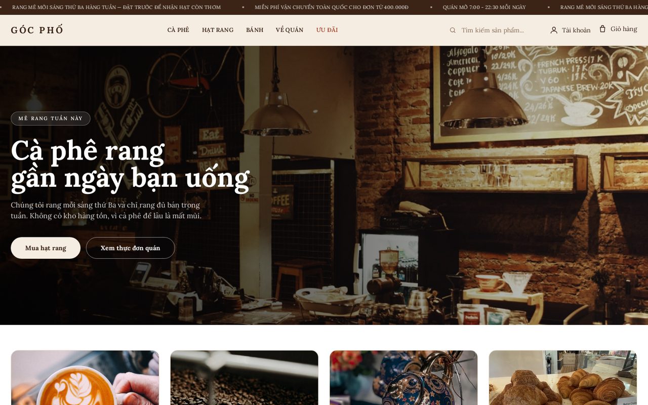 Ảnh xem trước theme Cà Phê Góc Phố