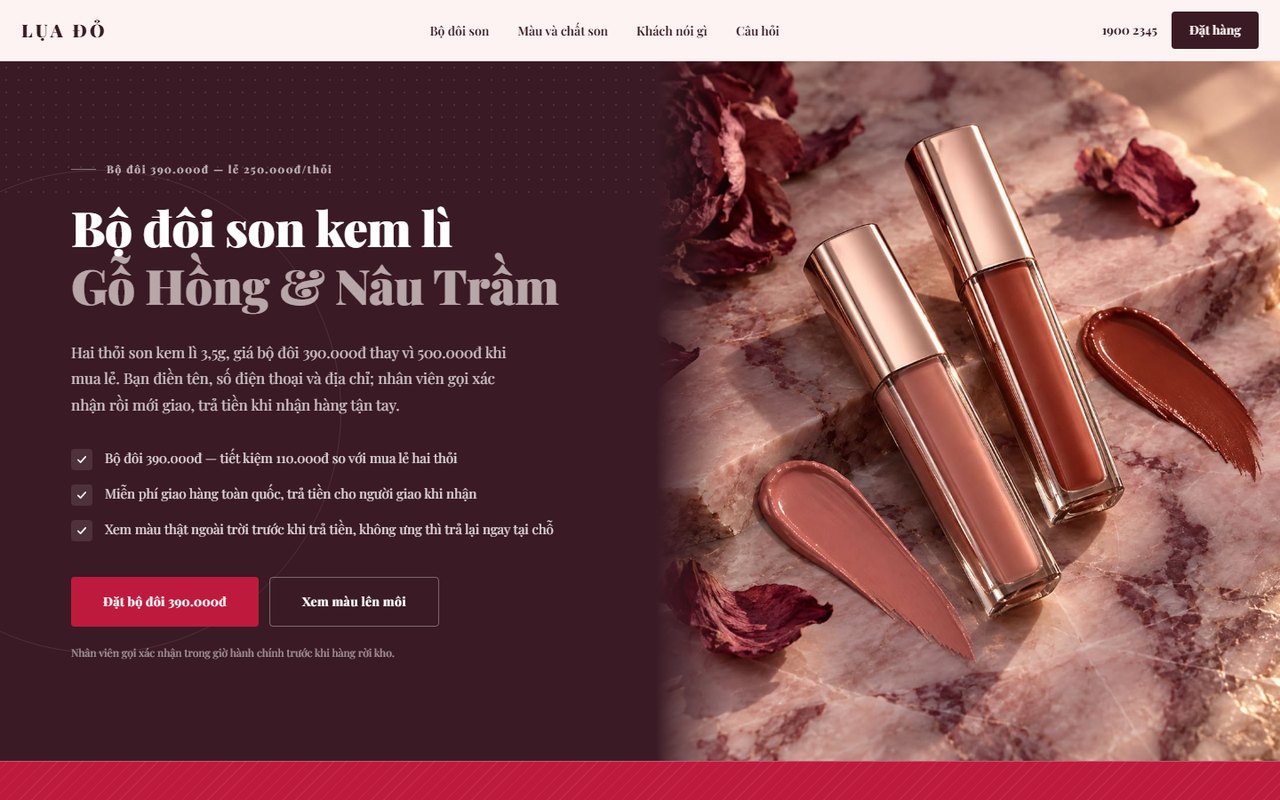 Ảnh xem trước theme Lụa Đỏ