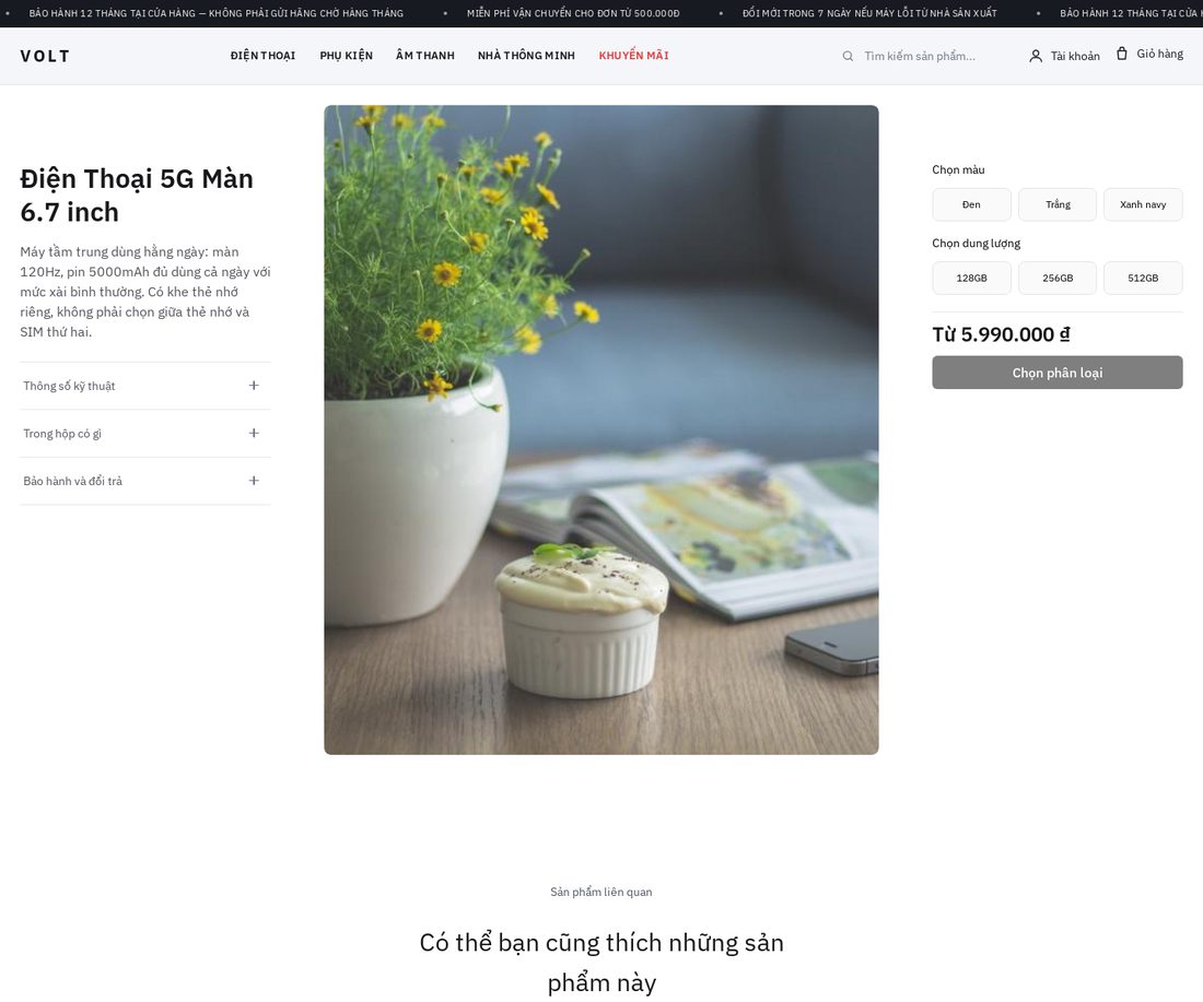 Công Nghệ Số — Trang sản phẩm